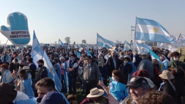 Protesta en San Nicolás